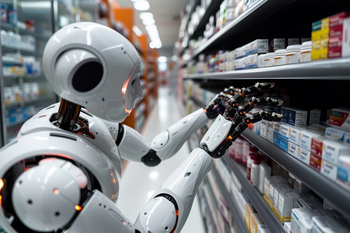 Comment les robots sont-ils utilisés dans la pharmacie pour optimiser le travail ?