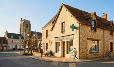 Visuel pour une pharmacie à vendre située en zone rurale dans la Sarthe.